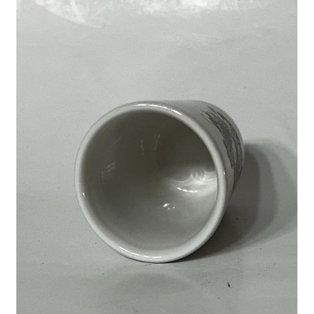 Chicago White Sox Ceramic Shot Glass White Black Gold M-Ware MLB Sports Souvenir